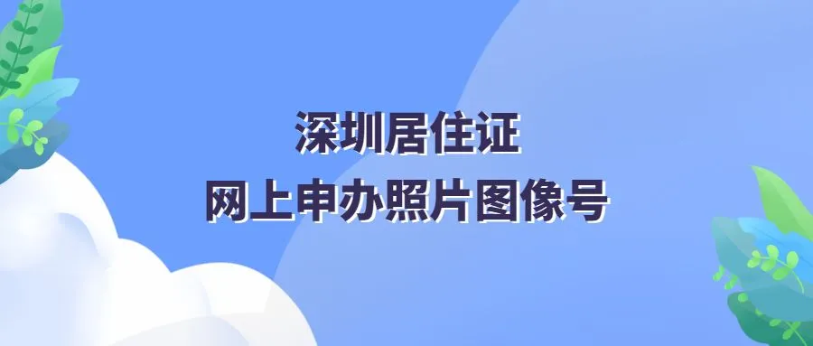 深圳居住证网上申办照片图像号