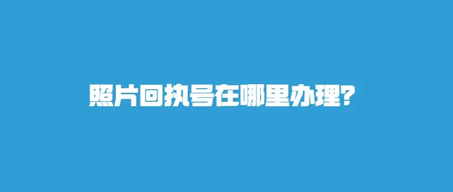 照片回执号在哪里？