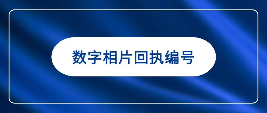 数字相片回执编号