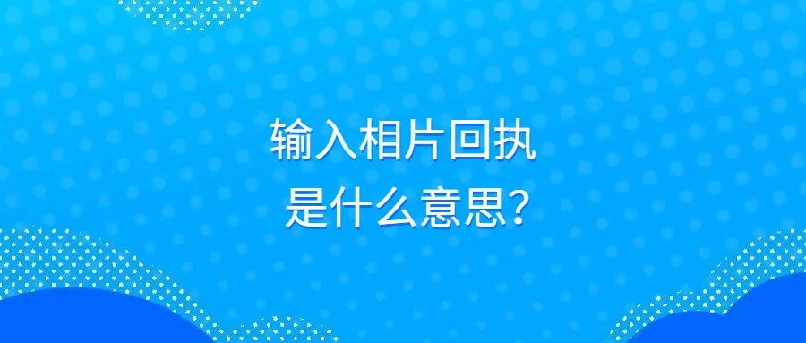 输入相片回执号是什么意思？