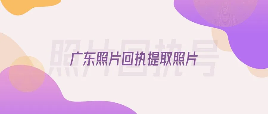 广东照片回执提取照片