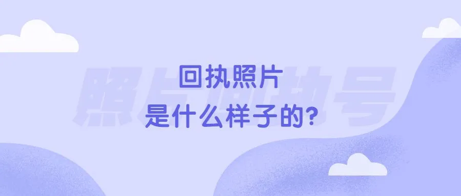 回执照片是什么样子的？