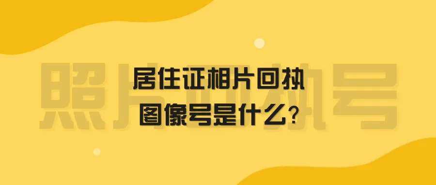 居住证相片回执图像号是什么？