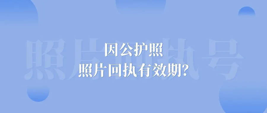 因公护照照片回执有效期