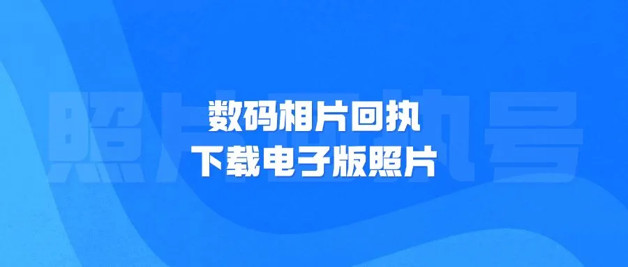 数码相片回执下载电子版照片