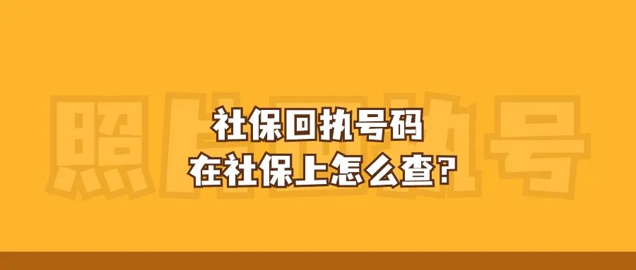 社保回执号码在社保上怎么查？