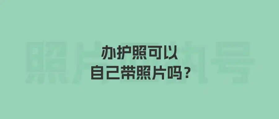 办护照可以自己带照片吗？