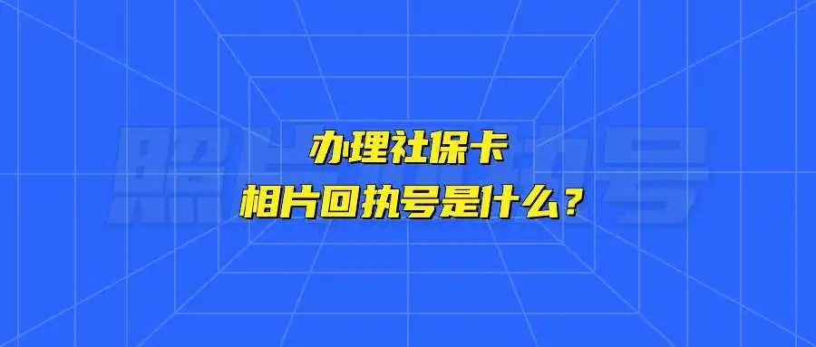 办理社保卡相片回执号是什么？