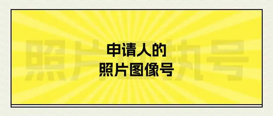 申请人的照片图像号