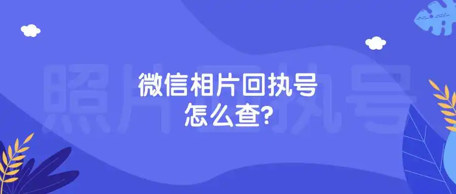 微信相片回执号怎么查？