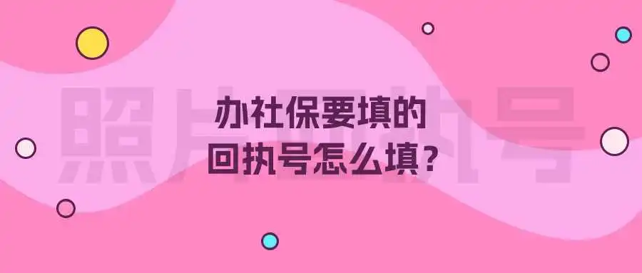 办社保要填的回执号怎么填？